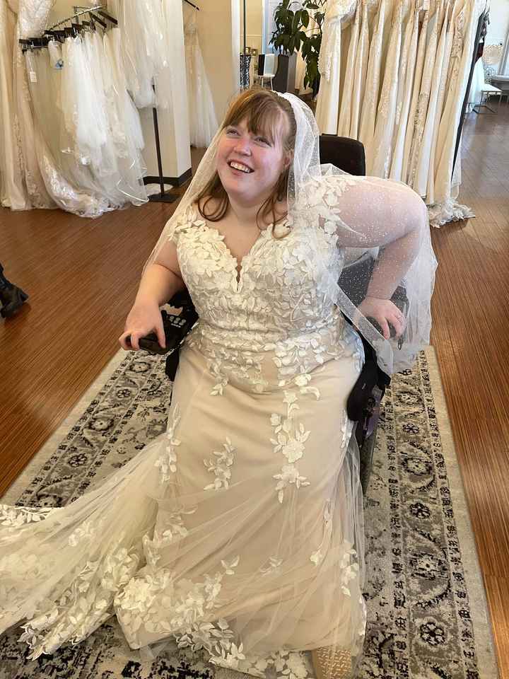 Lace Appliqué on a wedding dress - 1