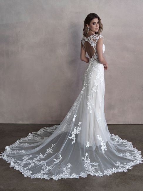 Lace Appliqué on a wedding dress 3