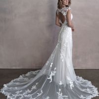 Lace Appliqué on a wedding dress - 3