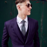 Has anyone's (or their husband) wore a dark purple suit? - 1