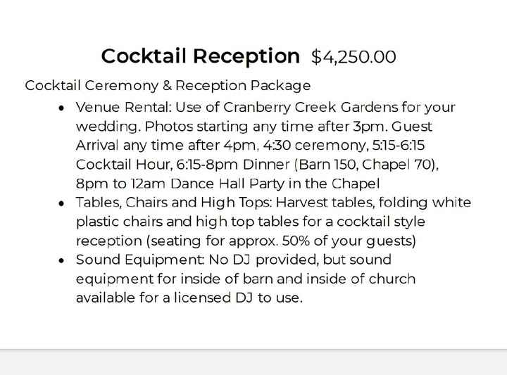 Wedding Venue Cost - 1