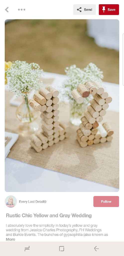 Table Number Ideas - 2