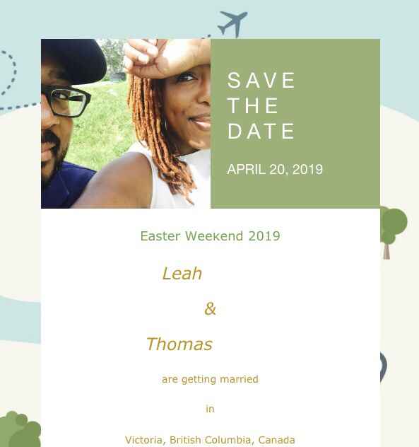 Huzzah! Save the Dates Sent! - 1
