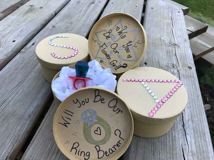 Asking our flower girls/ ring bearer 💍 🌺 ❤️ - 1