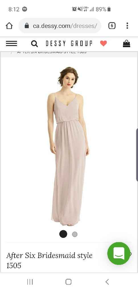 Looking for opinions on bridesmaid dresses - 1