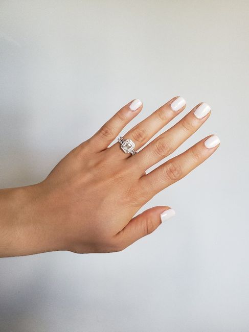Does your wedding band match your engagement ring? Or is it different? 7