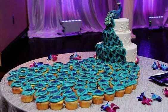 peacock cake
