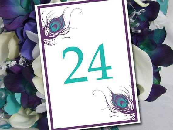 Table Numbers: