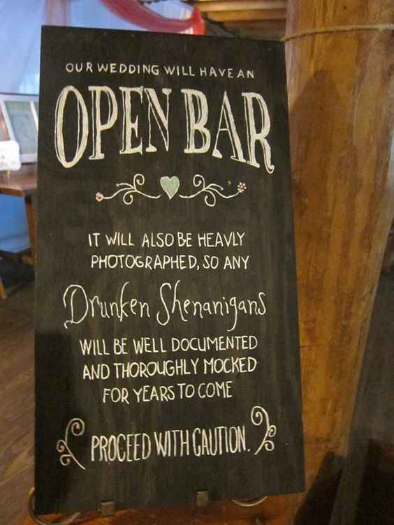 Open Bar Sign