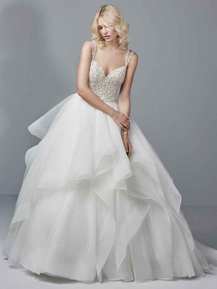 Dress reject #6: Thought the dress was fun on the rack, almost drowned my petite frame in the poofin