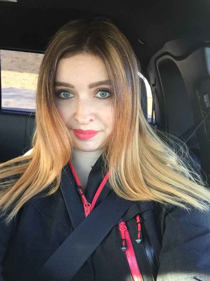 After: session 1 of hair colouring