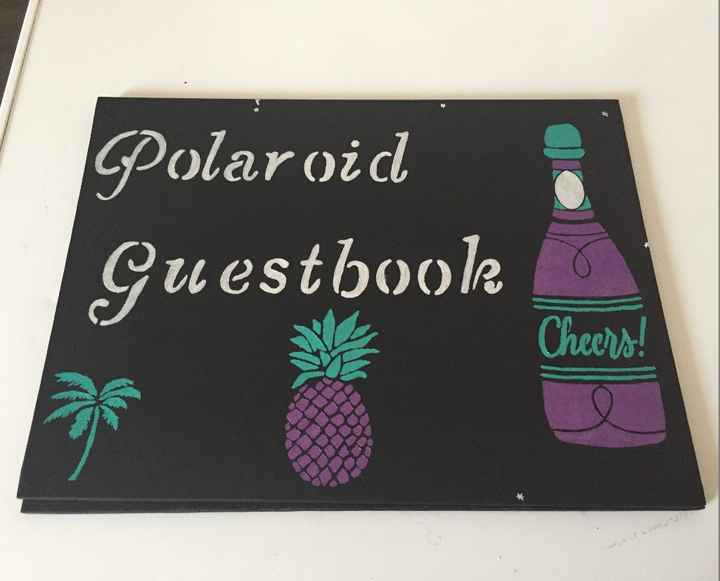 Polaroid Guestbook sign