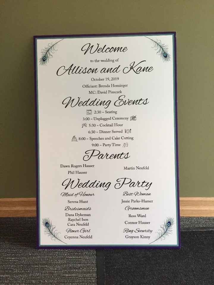 Welcome Foam-board sign