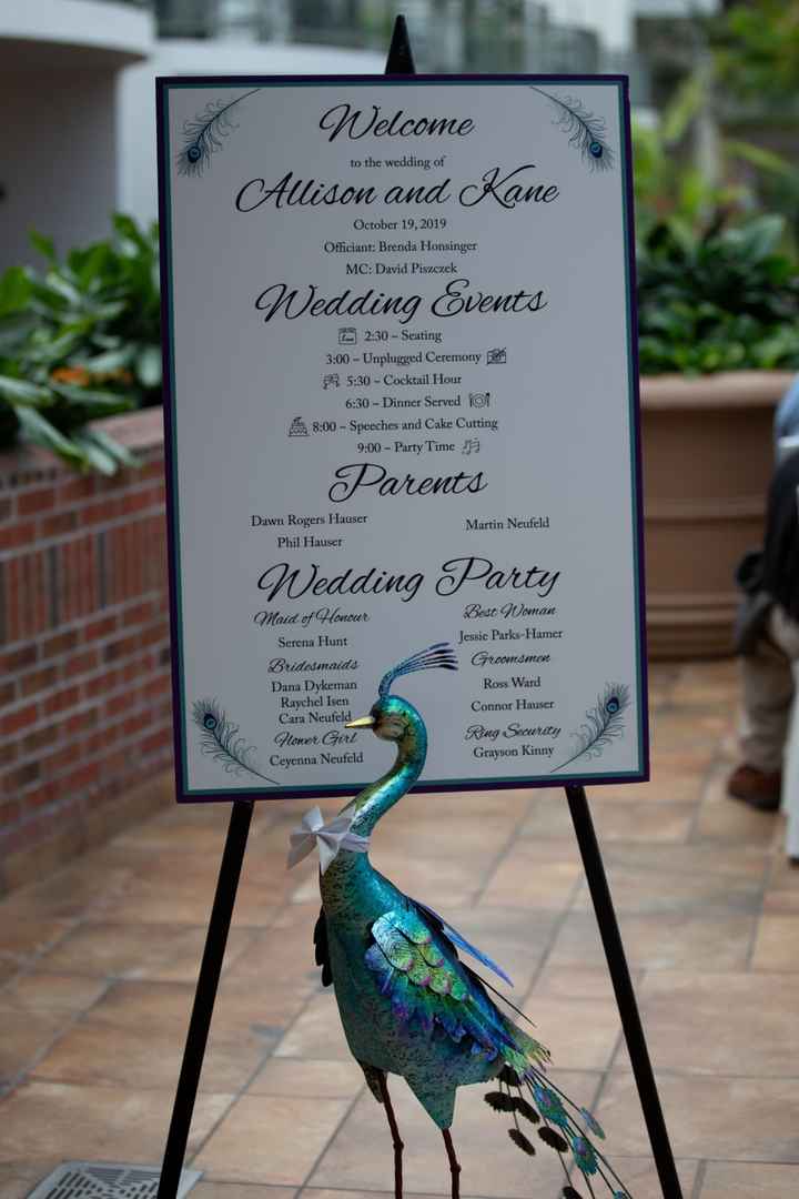 Ceremony signage