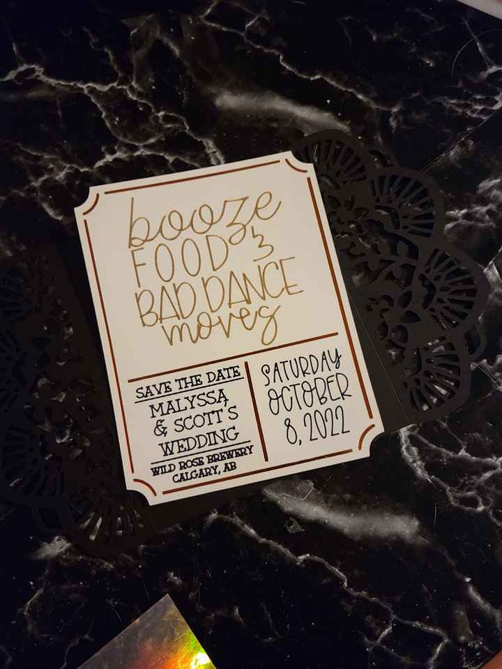 diy Invite/save The Date with Cricut - 2