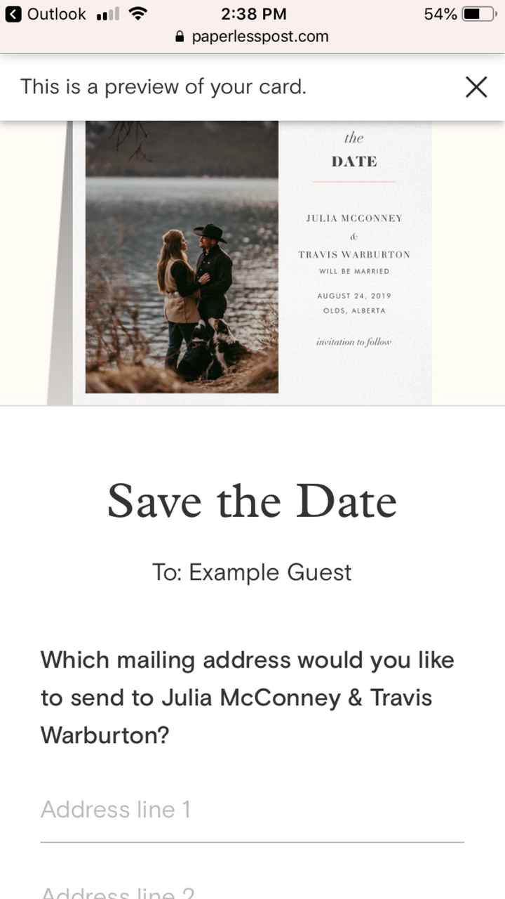Gathering addresses for mailing invitations - 1