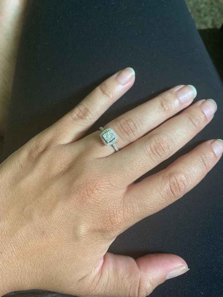 I got engaged on February 14th during my maternity photo shoot; We will be getting married on August