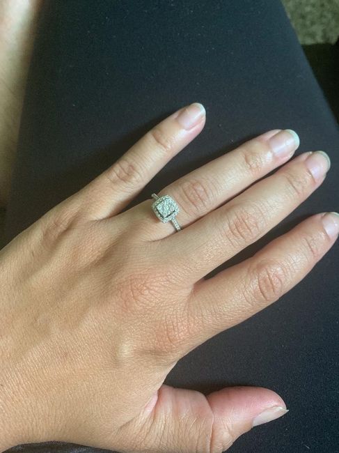 I got engaged on February 14th during my maternity photo shoot; We will be getting married on August