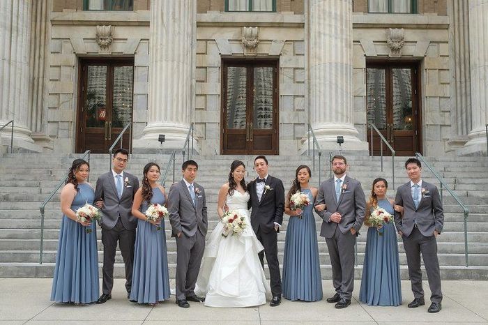 Coordinating the bridesmaids with the groomsmen 3