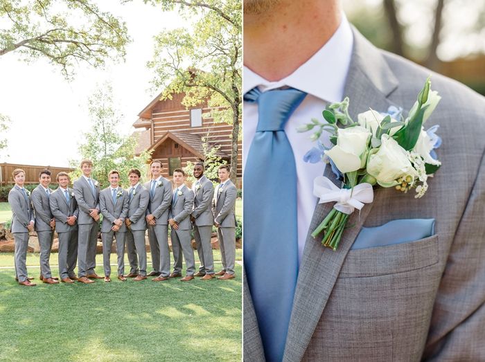 Coordinating the bridesmaids with the groomsmen 6