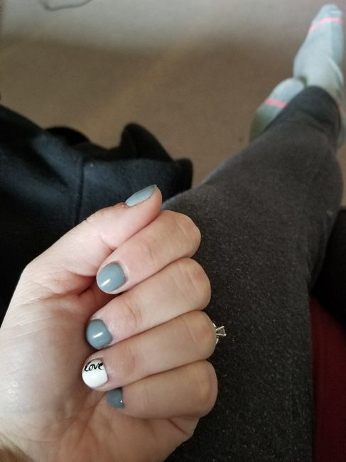 Did you paint your nails in anticipation of the proposal? 1