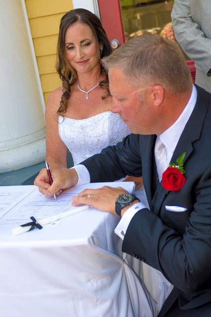 Our wedding day.