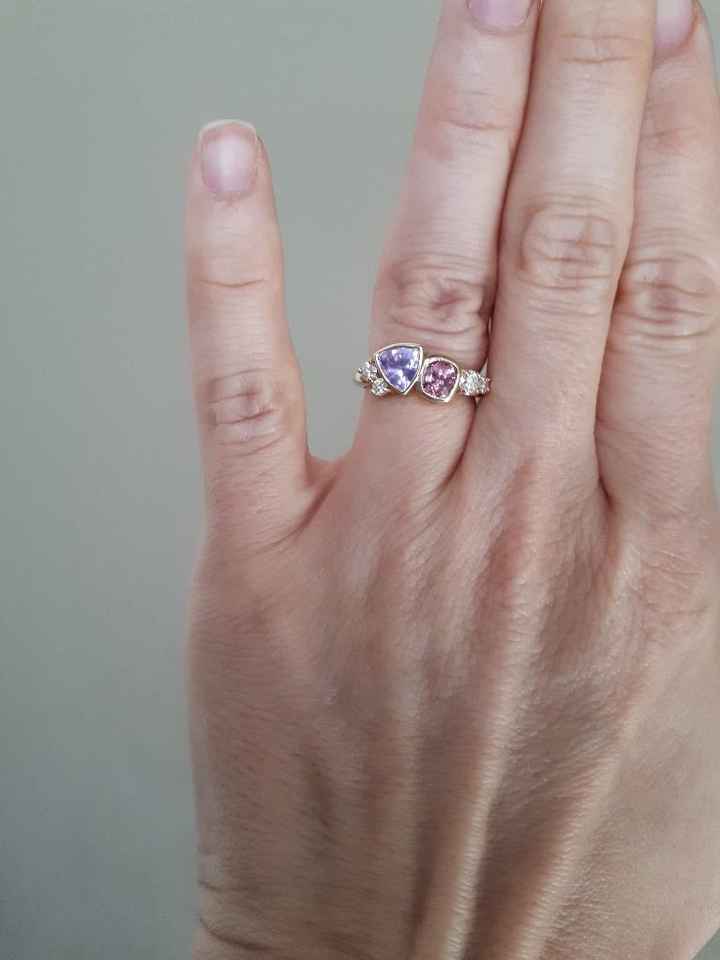 Does your wedding band match your engagement ring? Or is it different? 11