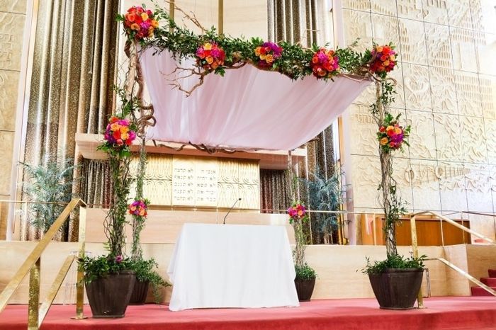 A rustic chuppah