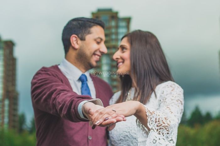 How long before the wedding did you take engagement photos? 1