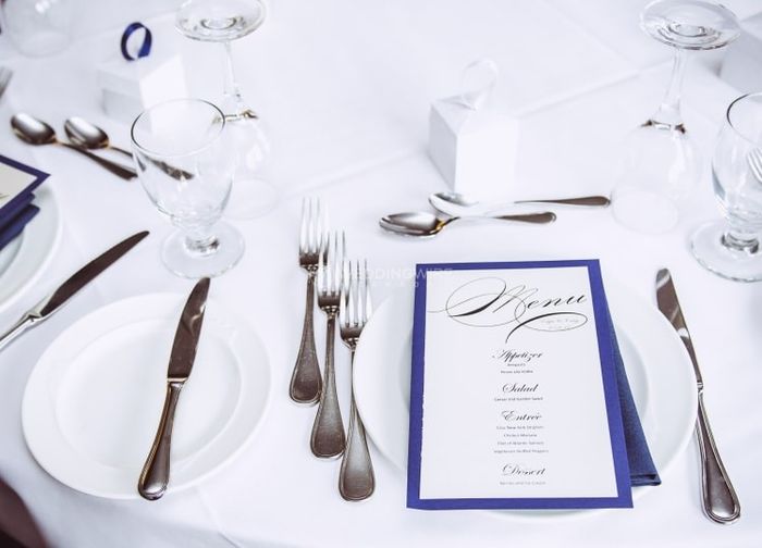 How long before the wedding did you finalize your menu? 1