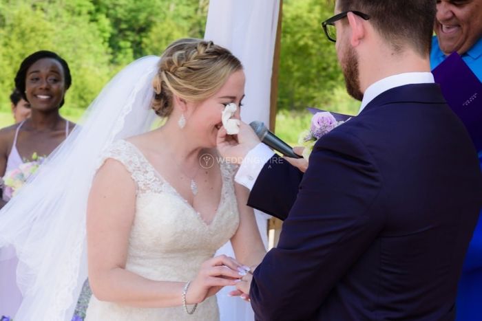 How will you handle tears during your ceremony? 1