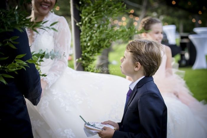 Who will hold the rings during your ceremony? 1