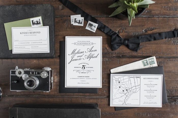 Which came first - Designing your save the dates or designing your invitations? 2