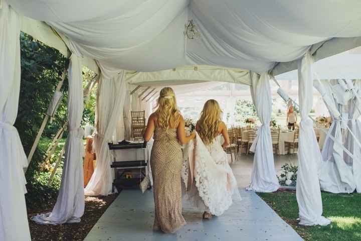 Who will be by your side on the big day, besides your fiance?