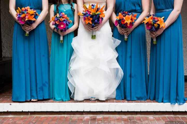 Dan & Jacqueline had a blue wedding