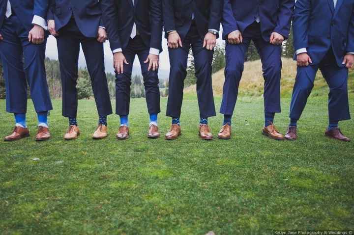 Chris & Lambie's wedding had some beautiful blue touches