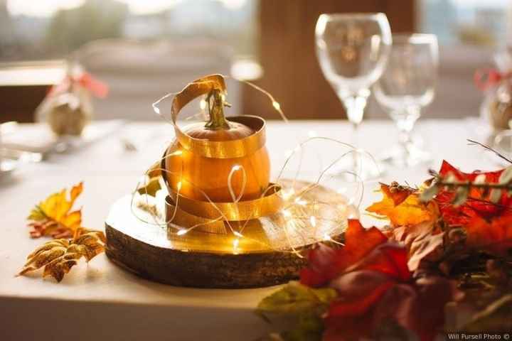 Have you fallen for fall with a Halloween or Thanksgiving wedding?