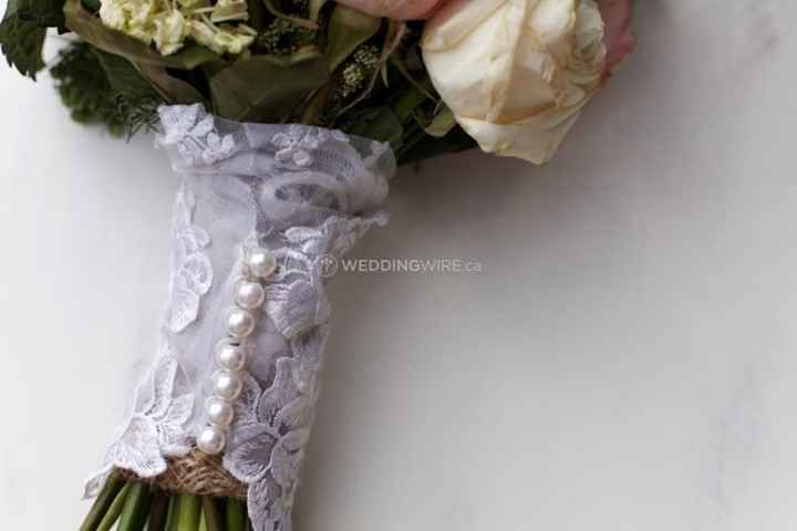 A piece of mom's wedding dress?