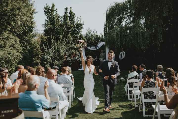 ceremony recessional outdoors