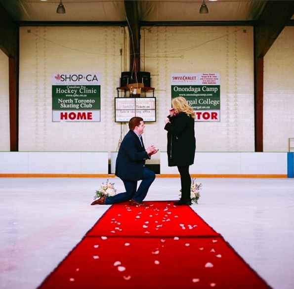 hockey ring engagement