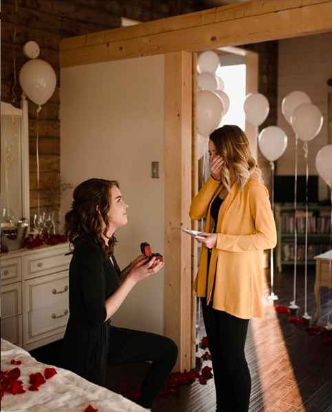 Home proposal between women
