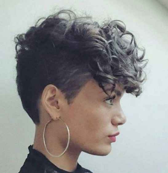 If your hair is really short you could curl it and bring it forward for a dramatic look