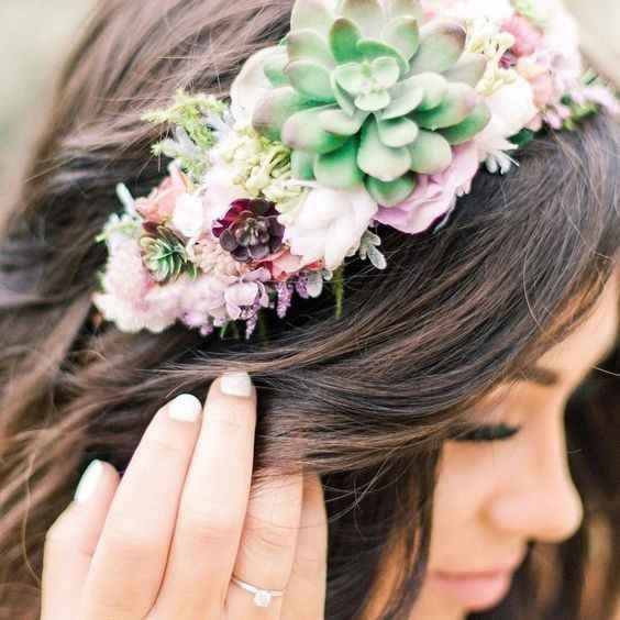 floral and succulent crown/hat thing I am obsessed with