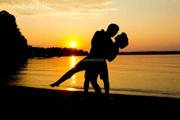 Sunset kiss