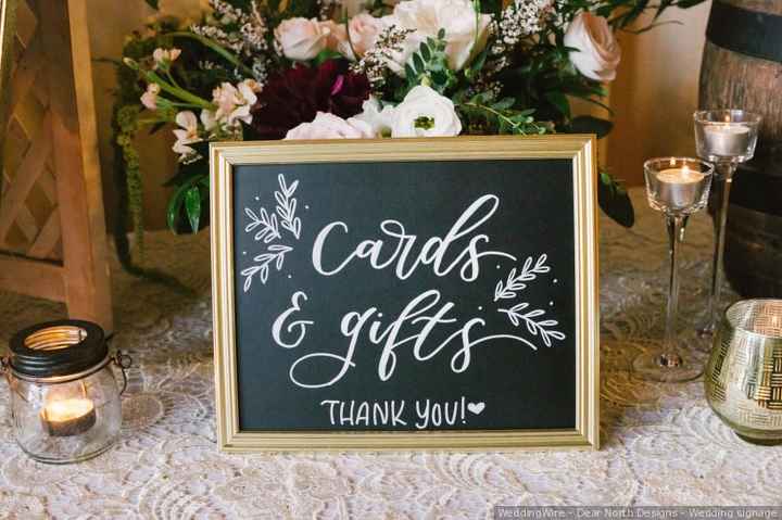gift table sign