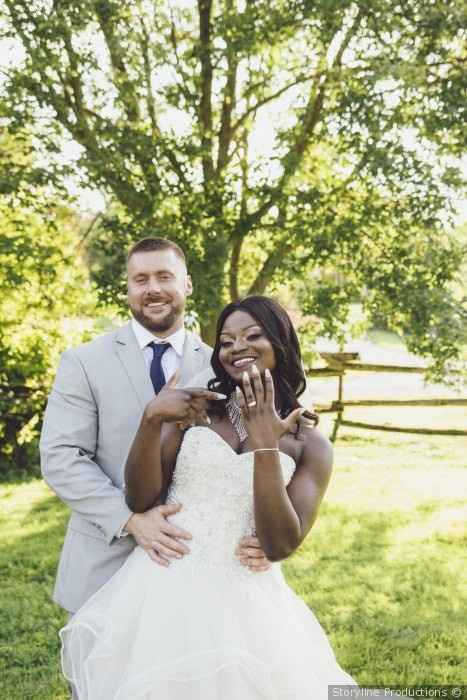 showing off the rings