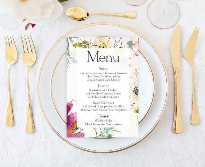 menu card