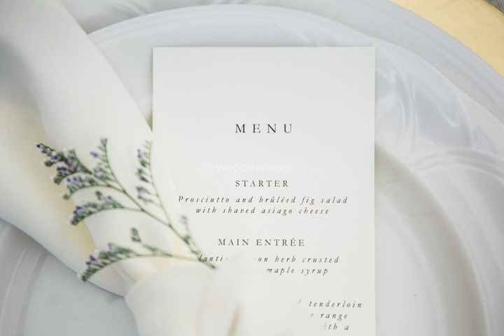 menu card