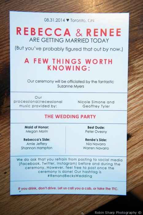 ceremony programs