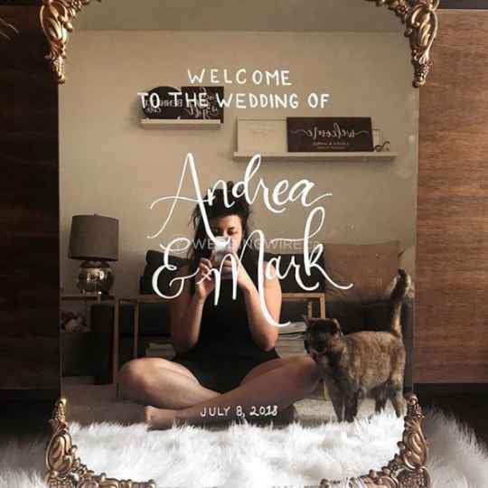 Making a welcome sign